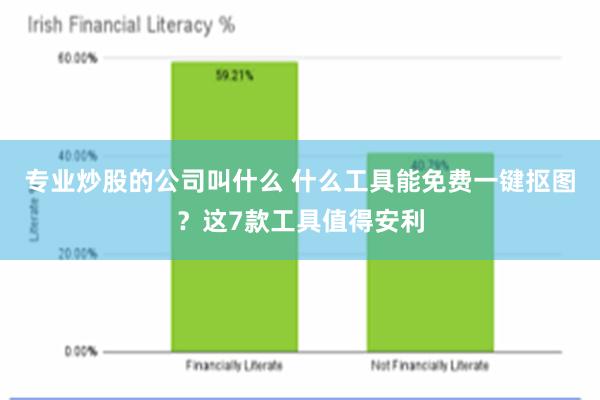 专业炒股的公司叫什么 什么工具能免费一键抠图？这7款工具值得安利