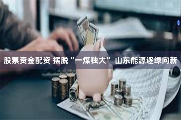 股票资金配资 摆脱“一煤独大” 山东能源逐绿向新