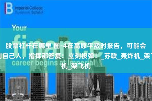 股票杠杆在哪里 图-4在高原平叛时报告，可能会炸到自己人，指挥部答复：立刻投弹！_苏联_轰炸机_架飞机